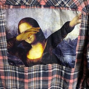 Mona Lisa button down shirt